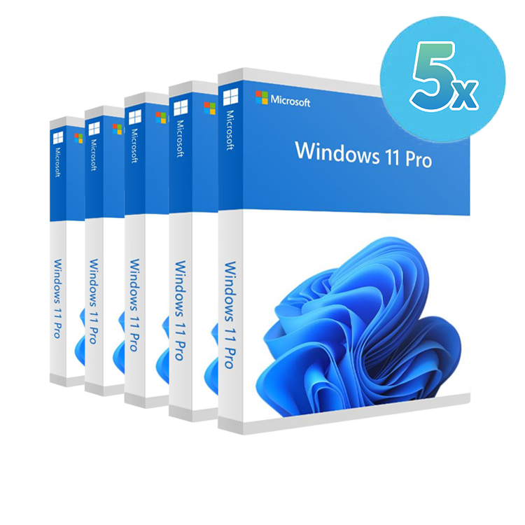Pachet 5x Licente Windows 11 Pro (RETAIL)